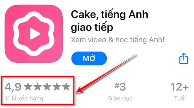 app day phat am tieng anh cake